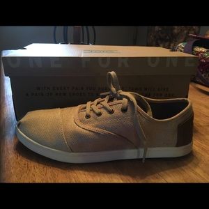 TOMS Donovan Natural Metallic Burlap